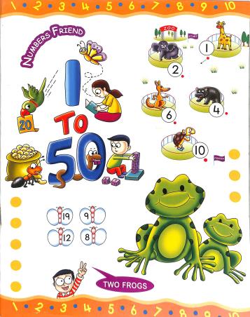 Book cover number 1 for Number's Friends 1 - 50 written by NA published by Little Petals Publications Pvt. Ltd.