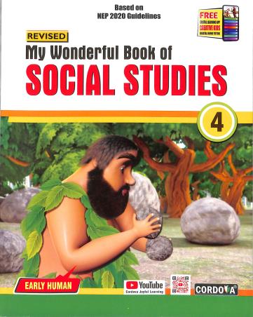 Book cover number 1 for My Wonderful Book Of Social Studies Class 4 (NEP 2020) written by Vinita Kumar published by Cordova Publications Pvt. Ltd.