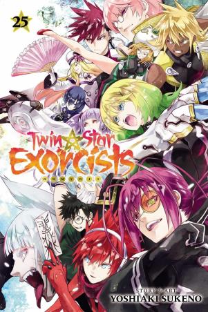 Book cover number 1 for Twin Star Exorcists written by Yoshiaki Sukeno published by Viz Media