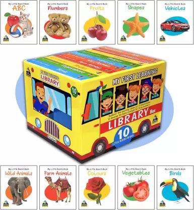Book cover number 1 for My First Learning Library Box - 10 little Board Books (Set of 10 Books) written by NA published by Pinwheel Publications