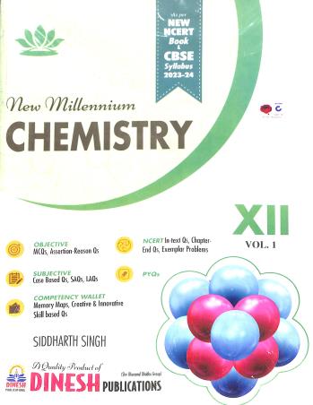 Book cover number 1 for New Millennium Chemistry CBSE Class 12 (Volume 1 & 2) 2023-24 written by Siddharth Singh published by S. Dinesh Sales Corp.