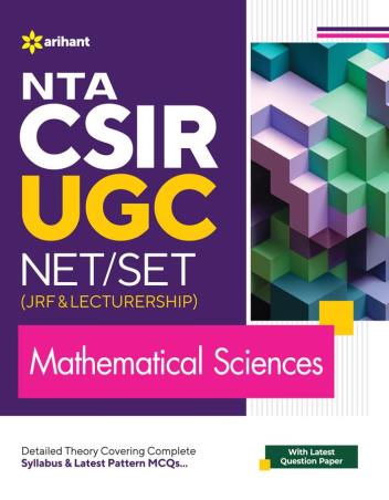 Book cover number 1 for NTA CSIR UGC NET/SET (JRF & Lecturership) Mathematical Sciences written by Suraj Singh, Pawan Sharma, Neha Sharma published by Arihant Publications (India) Limited