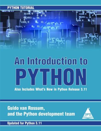 Book cover number 1 for An Introduction To Python written by Guido Van Rossum published by Shroff Publishers & Distributors Pvt. Ltd.