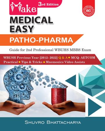 Book cover number 1 for Medical Easy Patho-Pharma written by Shuvro Bhattacharya published by Techno World
