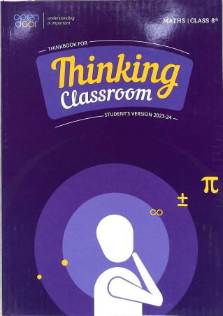 Book cover number 1 for Thinking Classroom Maths Class 8 (Student's Version 2023-24) written by NA published by Think First Education.Pvt. Ltd