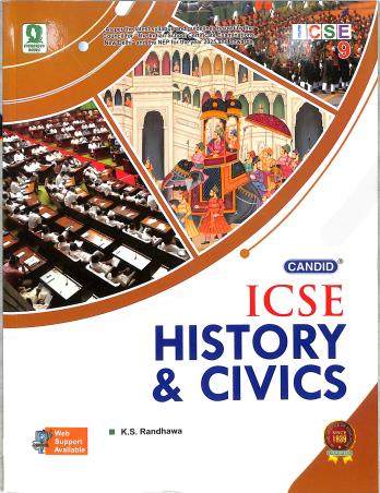 Book cover number 1 for Candid ICSE History & Civics 9 (2025) written by K. S. Randhawa published by Evergreen Publications (India) Ltd.