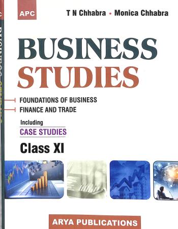 Book cover number 1 for APC Business Studies Class 11 (CBSE) 2023 Edition written by T. N. Chhabra, Monica Chhabra published by Arya Publications