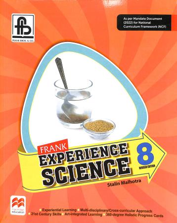 Book cover number 1 for Frank Experience Science 8 (NCF 2022) written by Stalin Malhotra published by Frank Bros. & Co.