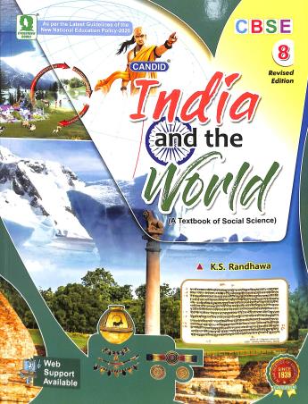 Book cover number 1 for Candid India And The World 8 (NEP 2020) written by K. S. Randhawa published by Evergreen Publications (India) Ltd.