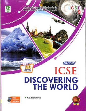 Book cover number 1 for Candid ICSE Discovering The World 9 (2025) written by K. S. Randhawa published by Evergreen Publications (India) Ltd.