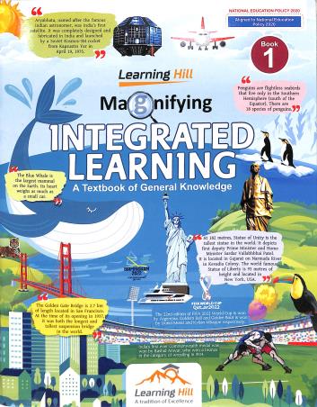 Book cover number 1 for Magnifying Integrated Learning Book 1 (General Knowledge) NEP 2020 written by Priyadarshi Nayak, C. B. Mishra published by Learning Hill Publishers