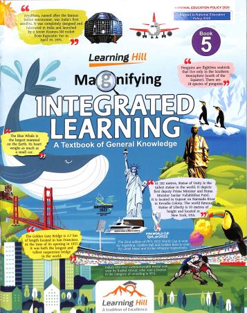 Book cover number 1 for Magnifying Integrated Learning Book 5 (General Knowledge) NEP 2020 written by Priyadarshi Nayak, C. B. Mishra published by Learning Hill Publishers