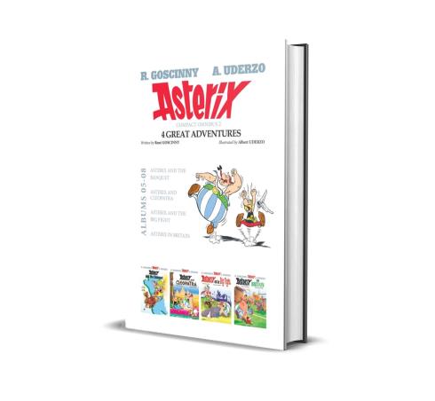 Book cover number 1 for Asterix Compact Omnibus 2 (4 Great Adventures) Albums 5- 8 written by Rene Goscinny, Albert Uderzo published by Hachette