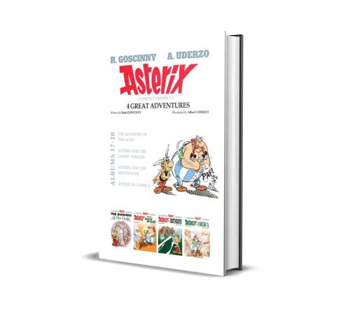 Book cover number 1 for Asterix Compact Omnibus 5 (4 Great Adventures) Albums 17- 20 written by Rene Goscinny, Albert Uderzo published by Hachette