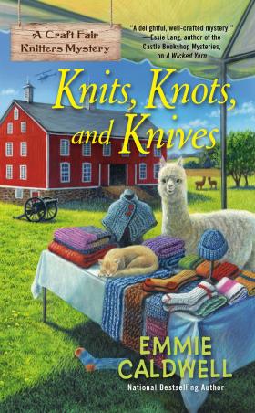 Book cover number 1 for Knits, Knots, And Knives : A Craft Fair Knitters Mystery written by Emmie Caldwell published by Berkley Publishing Corporation
