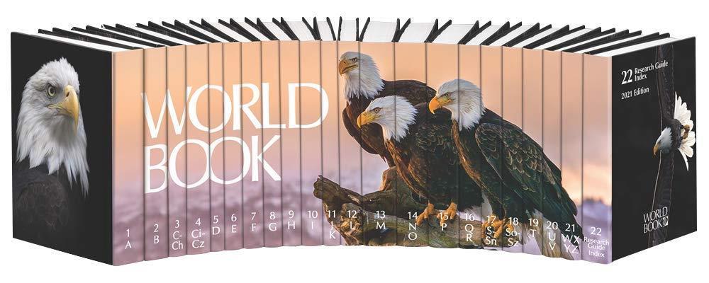 Book cover number 1 for The World Book Encyclopedia (21 volume) written by NA published by World Book