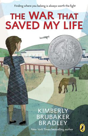 Book cover number 1 for The War That Saved My Life written by Kimberly Brubaker Bradley published by Puffin
