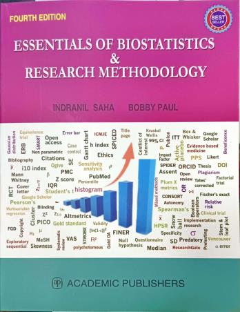 Book cover number 1 for Essentials Of Biostatistics & Research Methodology written by Indranil Saha, Bobby Paul published by Academic Publishers