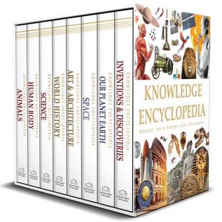 Book cover number 1 for Knowledge Encyclopedia (Set Of 8 Books) written by NA published by Wonder House