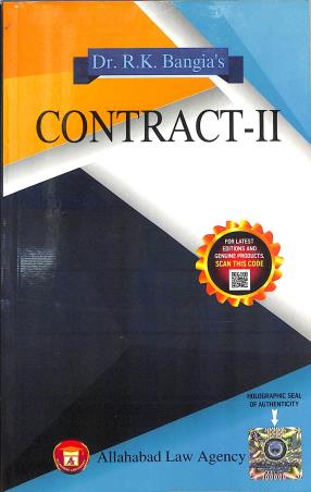 Book cover number 1 for Contract : 2 written by R. K. Bangia published by Allahabad Law Agency