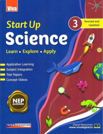 Book cover number 1 for Start Up Science 3 (NEP 2020) written by Anju Panthari, Sangeeta Bagai published by Viva Education
