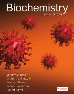 Book cover number 1 for Biochemistry written by Jeremy M. Berg, John L.Tymoczko, Gregory J. Gatto Jr., Justin Hines published by Macmillan International