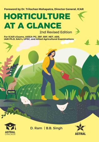 Book cover number 1 for Horticulture At A Glance written by B. B. Singh, D. Ram published by Astral Cracker