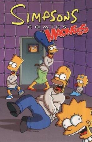 Book cover number 1 for Simpsons Comics Madness written by Matt Groening published by Titan Books