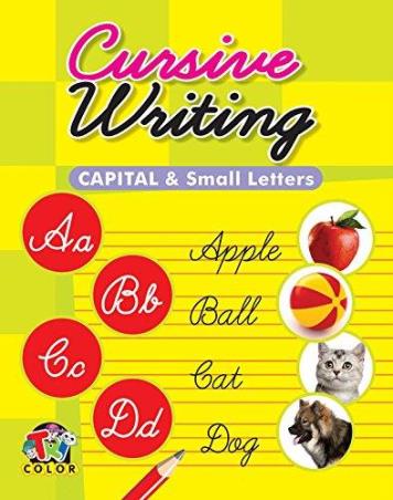 Book cover number 1 for Cursive Writing Capital & Small Letters written by NA published by Pinwheel Publications