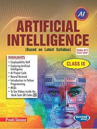 Book cover number 1 for Artificial Intelligence Class 9 written by Preeti Saxena published by S. K. Kataria & Sons