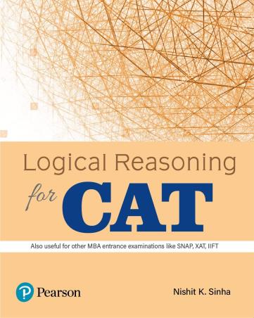 Book cover number 1 for Logical Reasoning For CAT written by Nishit K. Sinha published by Pearson Education