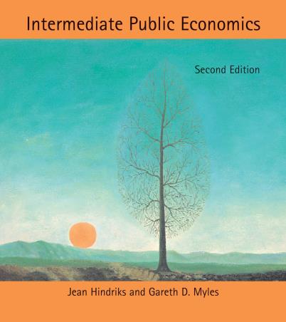 Book cover number 1 for Intermediate Public Economics written by Jean Hindriks, Gareth D. Myles published by MIT Press