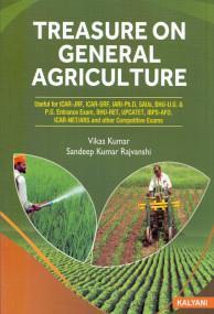 Book cover number 1 for Treasure On General Agriculture : ICAR-SRF, IARI-Ph.D Entrance Competitive Exams written by Vikas Kumar, Sandeep Kumar Rajvanshi published by Kalyani Publishers