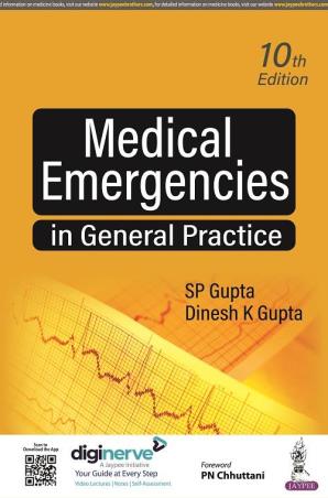 Book cover number 1 for Medical Emergencies In General Practice written by S. P. Gupta, Dinesh K. Gupta published by Jaypee Brothers Medical Publishers (P) Ltd.