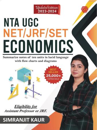 Book cover number 1 for NTA UGC NET/JRF/SET Economics written by Simranjit Kaur published by Invincible Publishers