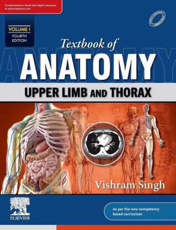 Book cover number 1 for Textbook Of Anatomy Volume 1 (Upper Limb And Thorax) written by Vishram Singh published by Elsevier