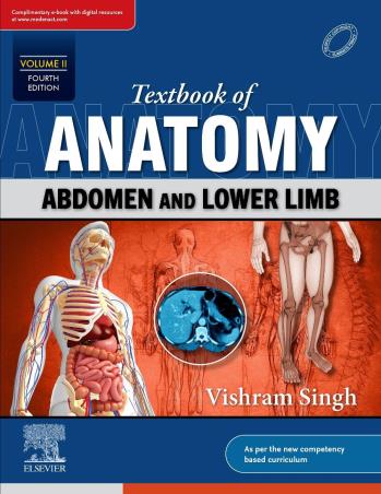 Book cover number 1 for Textbook Of Anatomy Volume 2 (Abdomen And Lower Limb) written by Vishram Singh published by Elsevier