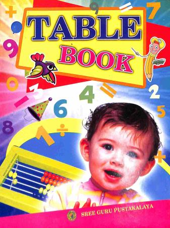 Book cover number 1 for Table Book written by NA published by Sree Guru Pustakalaya