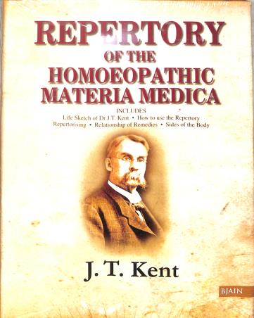 Book cover number 1 for Repertory Of The Homeopathic Materia Medica written by J . T. Kent published by B. Jain Publishers (P) Ltd.