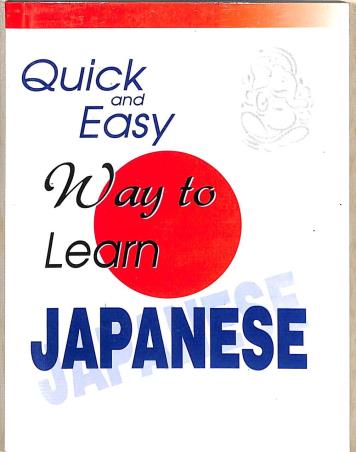 Book cover number 1 for Quick And Easy Way To Learn Japanese written by NA published by Qualis Books