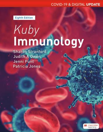 Book cover number 1 for Kuby's Immunology written by Jenni Punt, Sharon Stranford, Patricia Jones, Judy Owen published by W. H. Freeman And Company