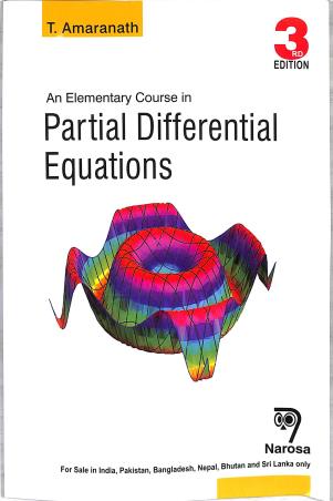 Book cover number 1 for An Elementary Course In Partial Differential Equations written by T. Amaranath published by Narosa Publishing House