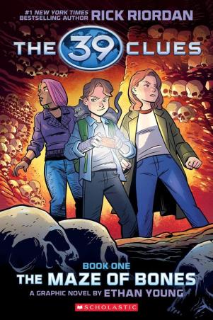 Book cover number 1 for The 39 Clues 1 : The Maze Of Bones written by Rick Riordan published by Scholastic