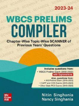 Book cover number 1 for WBCS Prelims Compiler (2023 - 24) written by Nitin Singhania, Nancy Singhania published by McGraw Hill Education Private Limited