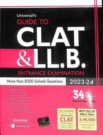 Book cover number 1 for Universal's CLAT & LLB Entrance Examination 2023-24 written by NA published by LexisNexis