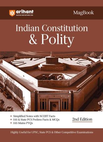 Book cover number 1 for Magbook - Indian Constitution & Polity (2nd Edition) written by Fazle Kibria, Manohar Pandey published by Arihant Publications (India) Limited