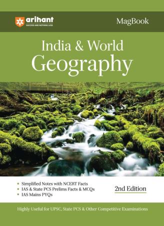 Book cover number 1 for Magbook - India & World Geography (2nd Edition) written by Manohar Pandey, Aditya Raj, Vaishaly Jain published by Arihant Publications (India) Limited