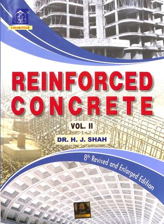 Book cover number 1 for Reinforced Concrete Vol. 2 written by H. J. Shah published by Charotar Publishing House Pvt. Ltd.