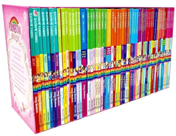 Book cover number 1 for A Year Of Rainbow Magic (Set Of 52 Books) written by Daisy Meadows published by Hachette