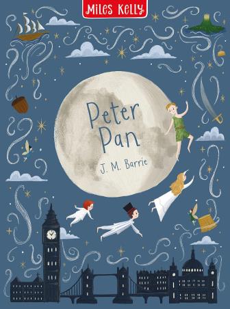 Book cover number 1 for Peter Pan written by J. M. Barrie published by Miles Kelly Publishing